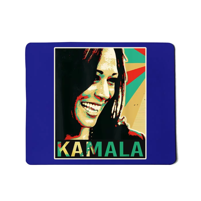 Kamala Harris Retro Portrait Mousepad