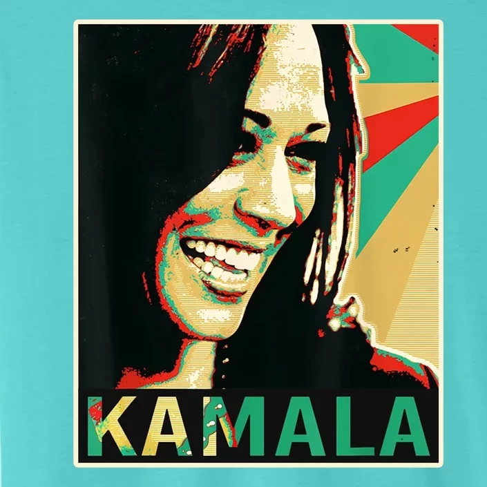 Kamala Harris Retro Portrait ChromaSoft Performance T-Shirt