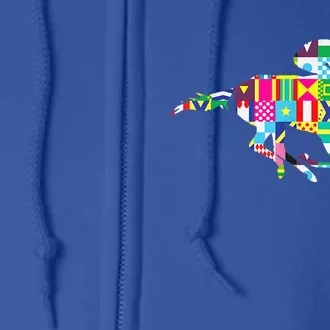 Kentucky Horse Racing Silks Full Zip Hoodie