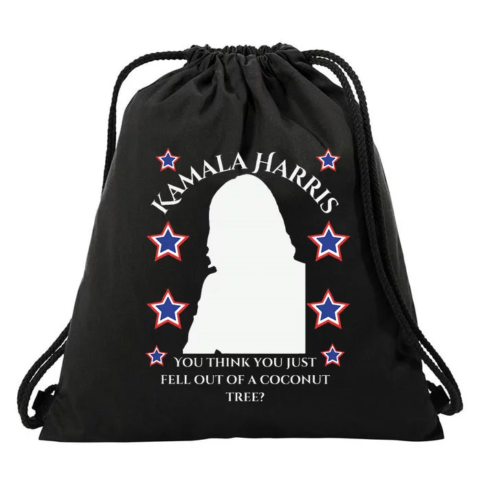 Kamala Harris Runs For First Lady President Usa Support Drawstring Bag