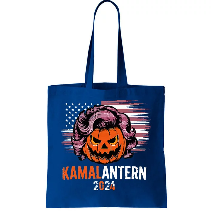 Kamala Harris Retro Halloween Jack O Lantern Tote Bag