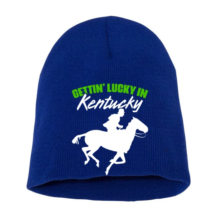 Kentucky Horse Racing Derby Horseback Riding Horse Lovers Gift Short Acrylic Beanie