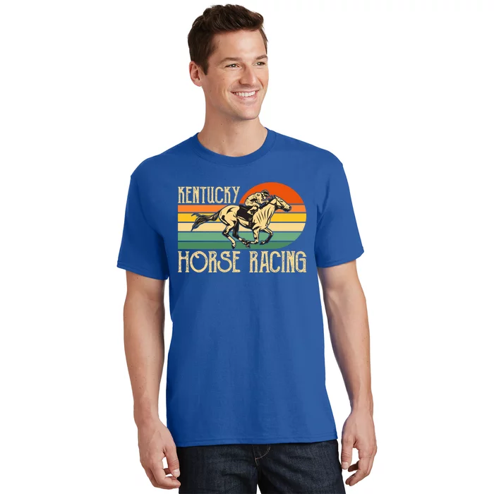 Kentucky Horse Racing Fan Retro Derby Racing Festival Party Gift T-Shirt