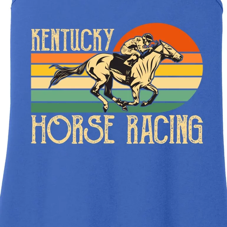 Kentucky Horse Racing Fan Retro Derby Racing Festival Party Gift Ladies Essential Tank