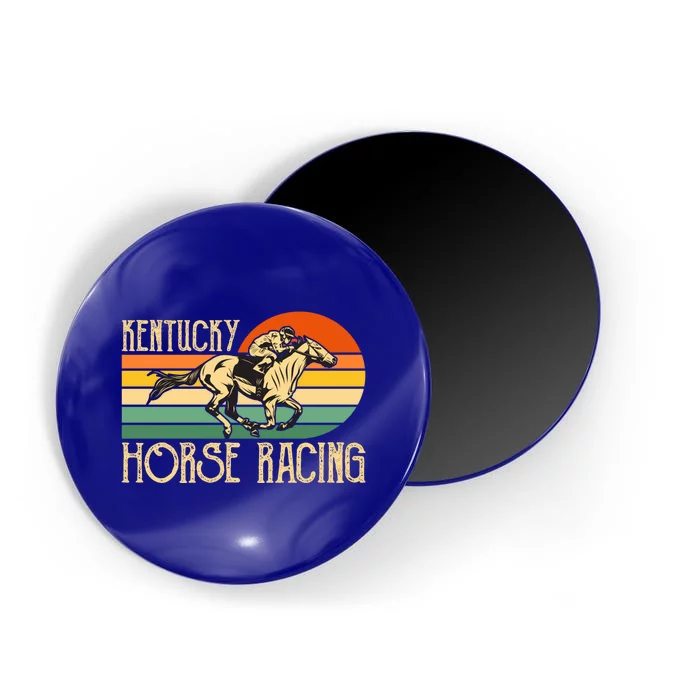 Kentucky Horse Racing Fan Retro Derby Racing Festival Party Gift Magnet