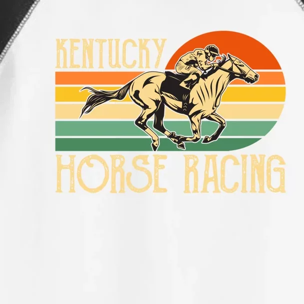 Kentucky Horse Racing Fan Retro Derby Racing Festival Party Gift Toddler Fine Jersey T-Shirt