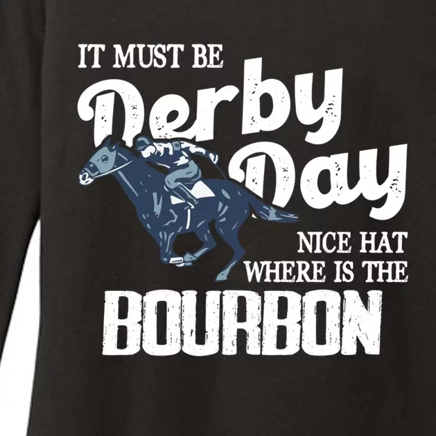 Kentucky Horse Racing Mint Juleps Funny Derby Day Funny Gift Womens CVC Long Sleeve Shirt