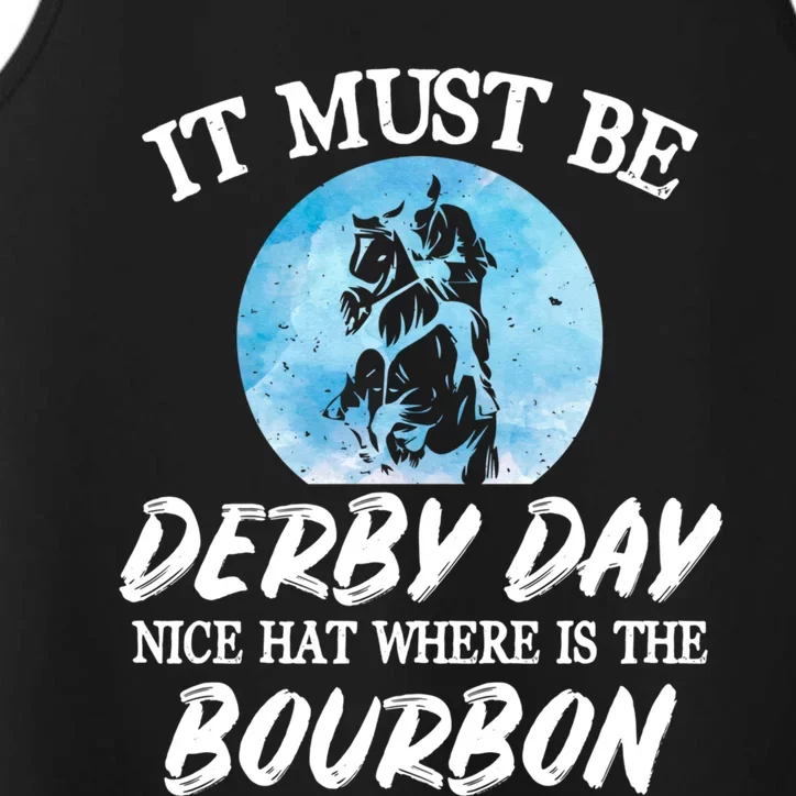 Kentucky Horse Racing Mint Juleps Funny Derby Day Gift Performance Tank