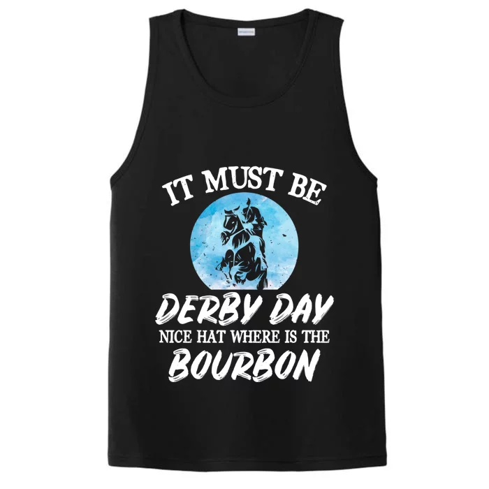 Kentucky Horse Racing Mint Juleps Funny Derby Day Gift Performance Tank