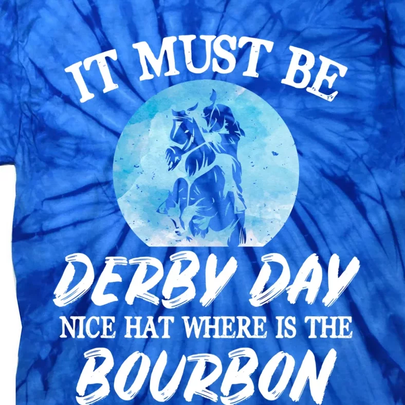 Kentucky Horse Racing Mint Juleps Funny Derby Day Gift Tie-Dye T-Shirt