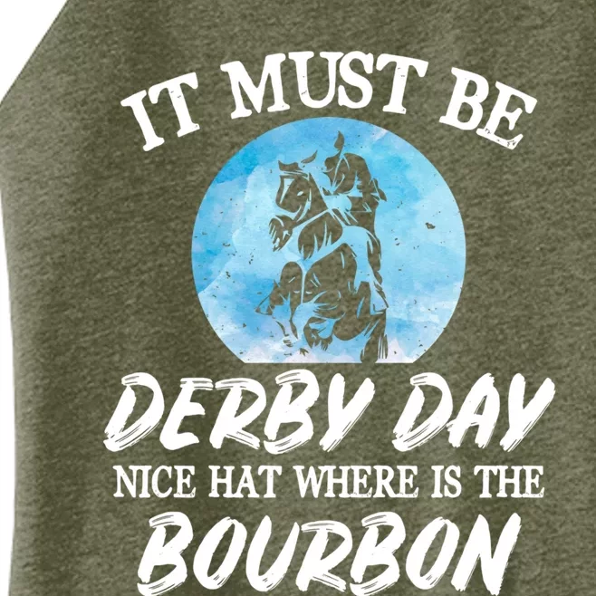 Kentucky Horse Racing Mint Juleps Funny Derby Day Gift Women’s Perfect Tri Rocker Tank