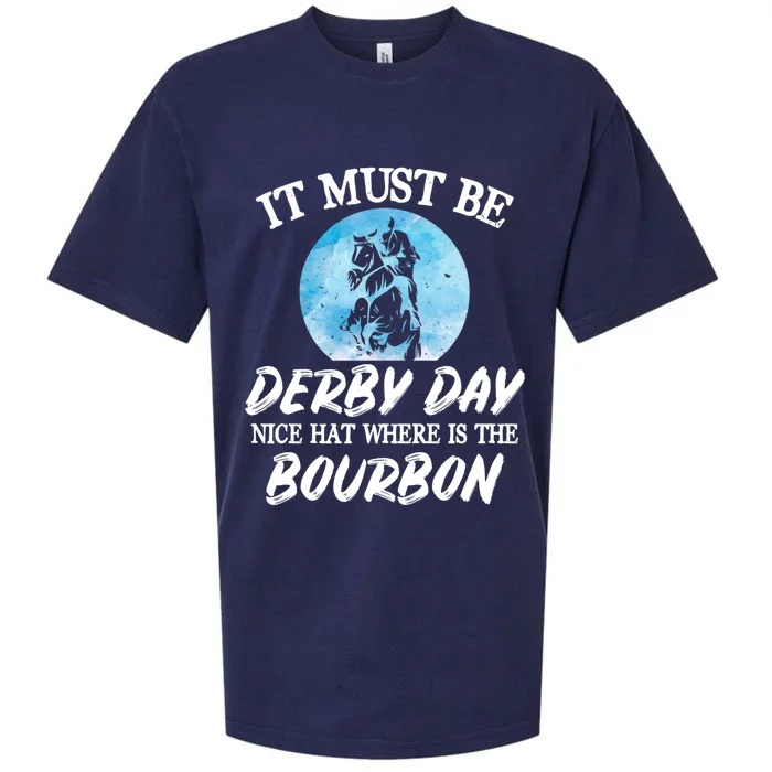 Kentucky Horse Racing Mint Juleps Funny Derby Day Gift Sueded Cloud Jersey T-Shirt