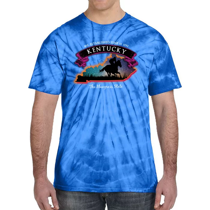 Kentucky Horse Racing Souvenir Great Gift Tie-Dye T-Shirt