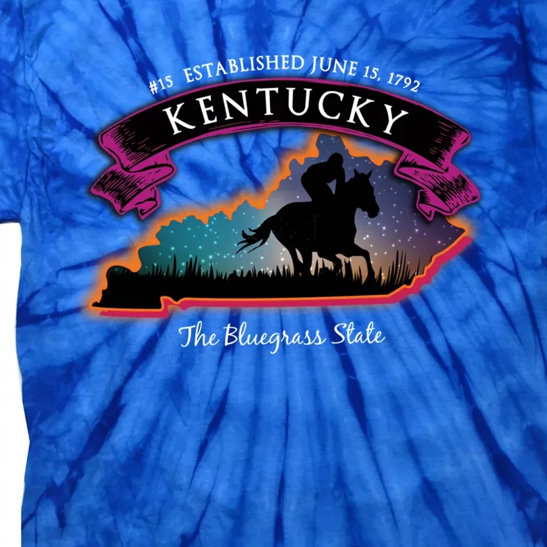 Kentucky Horse Racing Souvenir Great Gift Tie-Dye T-Shirt