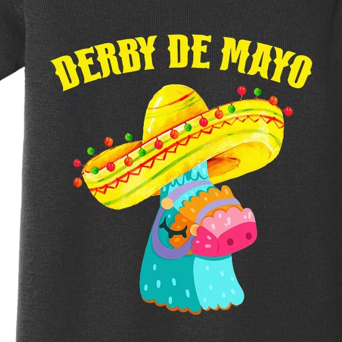 Kentucky Horse Race Mexico Pinata Derby de Mayo Gifts Baby Bodysuit