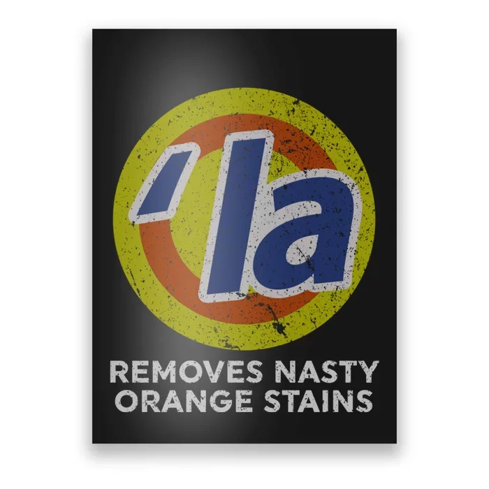 Kamala Harris Removes Nasty Orange Stains Vintage Retro Poster