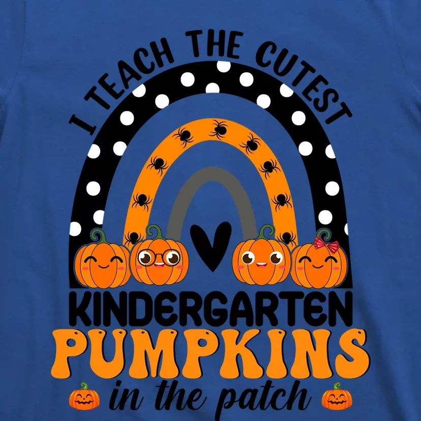 Kindergarten Halloween Rainbow I Teach The Cutest Pumpkins Gift T-Shirt