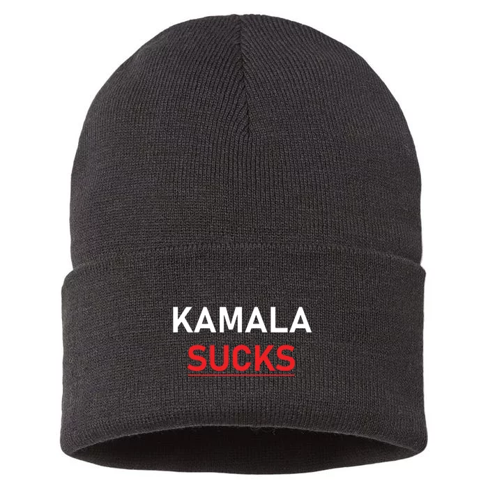 Kamala Harris Sucks Sustainable Knit Beanie