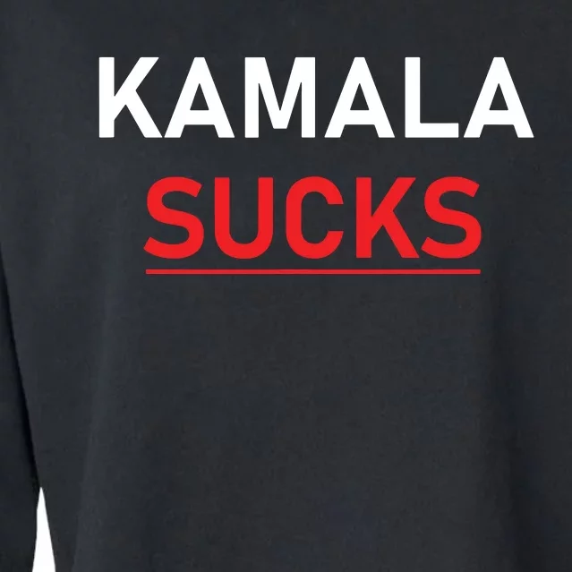 Kamala Harris Sucks Cropped Pullover Crew