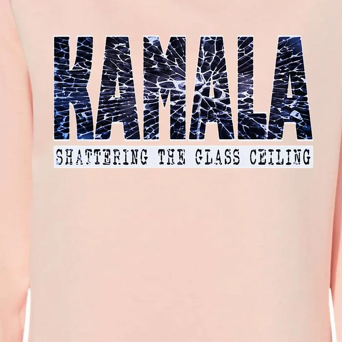 Kamala Harris Shattering The Glass Ceiling Womens California Wash Sweatshirt