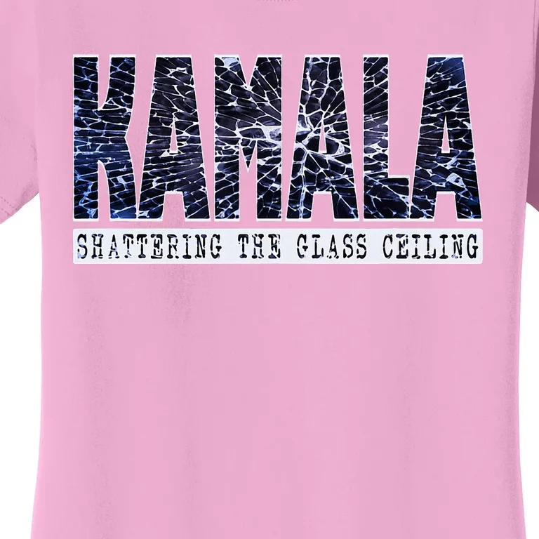 Kamala Harris Shattering The Glass Ceiling Women's T-Shirt