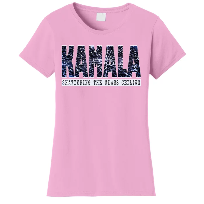 Kamala Harris Shattering The Glass Ceiling Women's T-Shirt