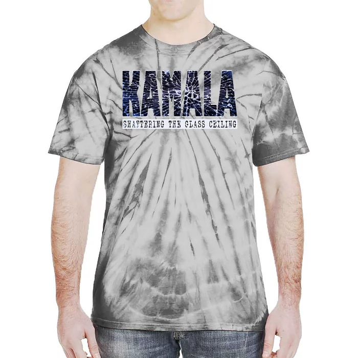 Kamala Harris Shattering The Glass Ceiling Tie-Dye T-Shirt