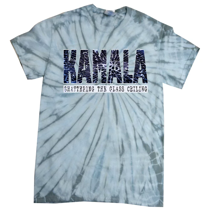 Kamala Harris Shattering The Glass Ceiling Tie-Dye T-Shirt