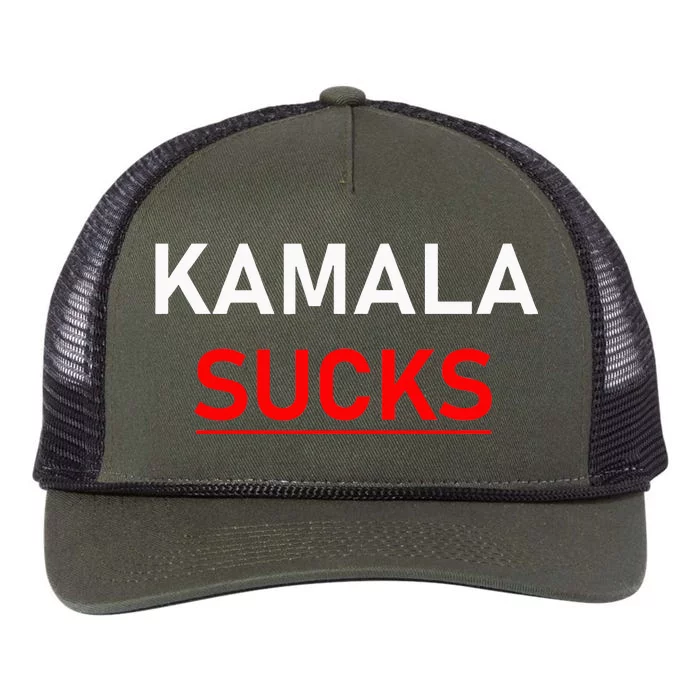 Kamala Harris Sucks Retro Rope Trucker Hat Cap