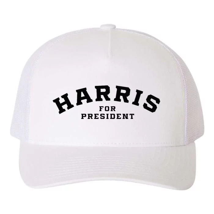 Kamala Harris Simple Curved Type Kamala Harris For President Yupoong Adult 5-Panel Trucker Hat