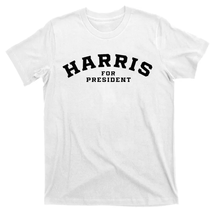 Kamala Harris Simple Curved Type Kamala Harris For President T-Shirt