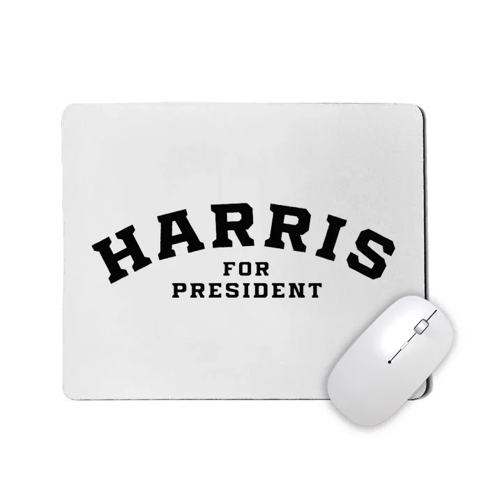 Kamala Harris Simple Curved Type Kamala Harris For President Mousepad