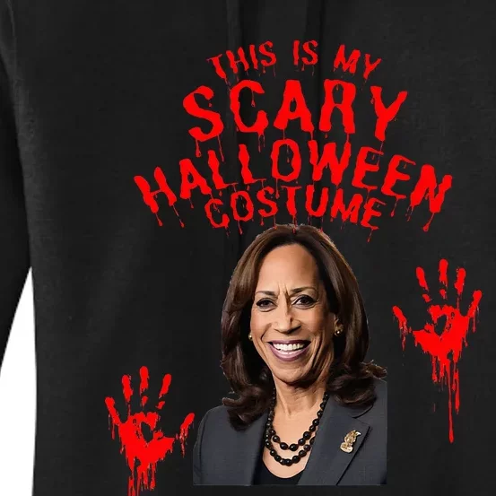 Kamala Harris Scary Halloween Gag President Costume Women's Pullover Hoodie