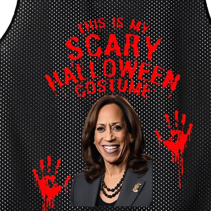 Kamala Harris Scary Halloween Gag President Costume Mesh Reversible Basketball Jersey Tank