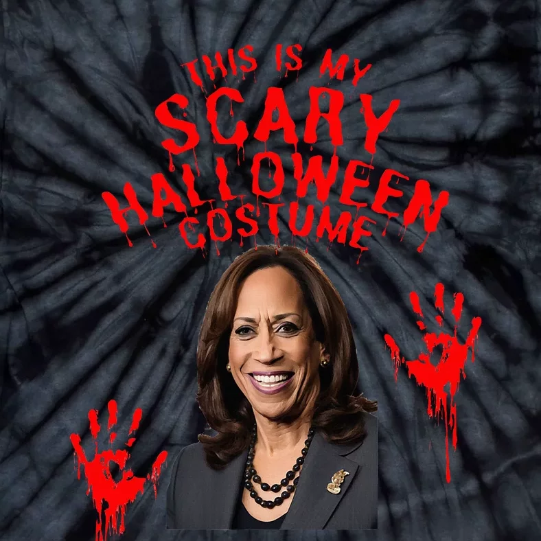 Kamala Harris Scary Halloween Gag President Costume Tie-Dye T-Shirt