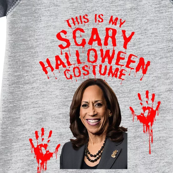 Kamala Harris Scary Halloween Gag President Costume Infant Baby Jersey Bodysuit