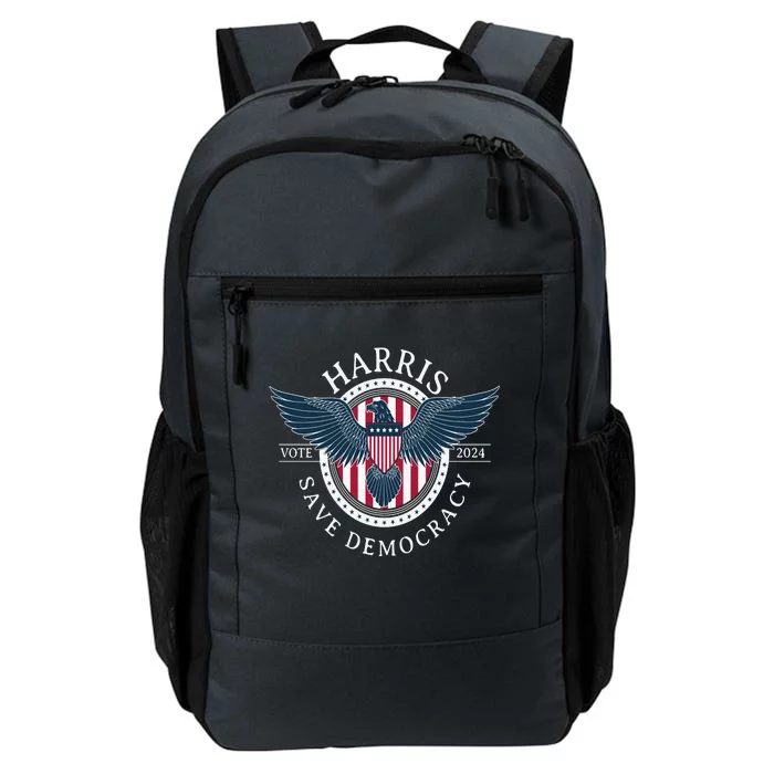 Kamala Harris Save Democracy Vote 2024 Daily Commute Backpack