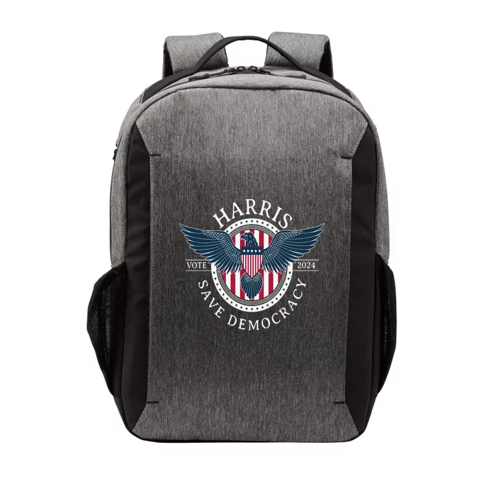 Kamala Harris Save Democracy Vote 2024 Vector Backpack