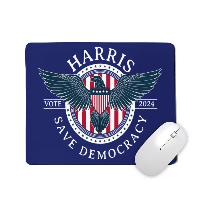 Kamala Harris Save Democracy Vote 2024 Mousepad