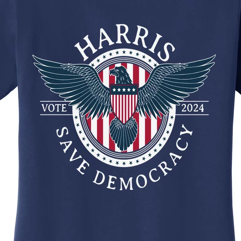 Kamala Harris Save Democracy Vote 2024 Women's T-Shirt