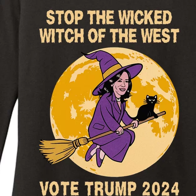 Kamala Harris Stop The Wicked Witch Of The West Womens CVC Long Sleeve Shirt