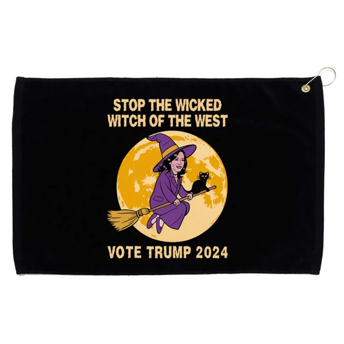 Kamala Harris Stop The Wicked Witch Of The West Grommeted Golf Towel