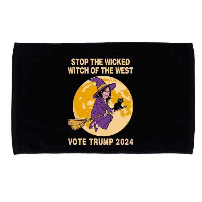 Kamala Harris Stop The Wicked Witch Of The West Microfiber Hand Towel