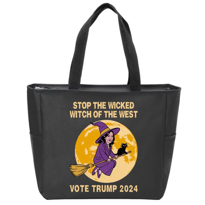 Kamala Harris Stop The Wicked Witch Of The West Zip Tote Bag