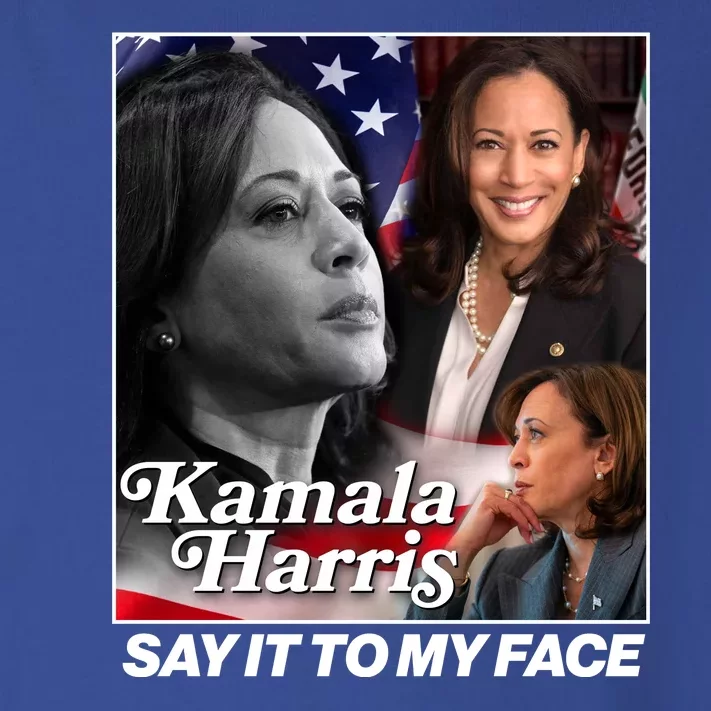 Kamala Harris Say It To My Face 2024 Election Toddler Long Sleeve Shirt