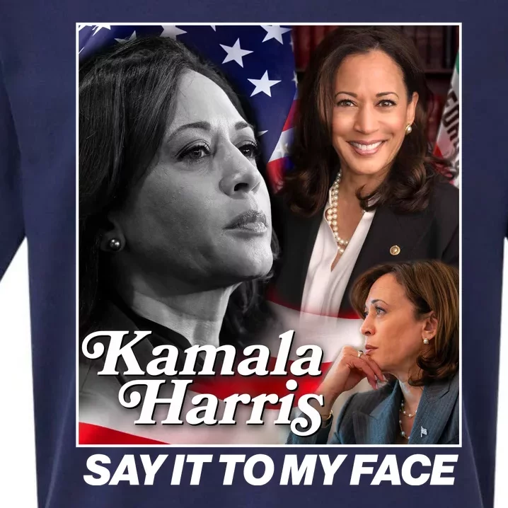 Kamala Harris Say It To My Face 2024 Election Sueded Cloud Jersey T-Shirt