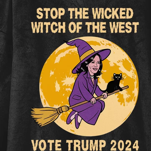 Kamala Harris Stop The Wicked Witch Of The West Hooded Wearable Blanket