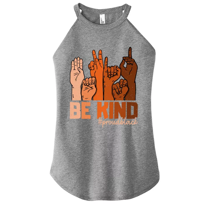 Kind Hand Signs Juneteenth Black Lives Matter Black History Gift Women’s Perfect Tri Rocker Tank