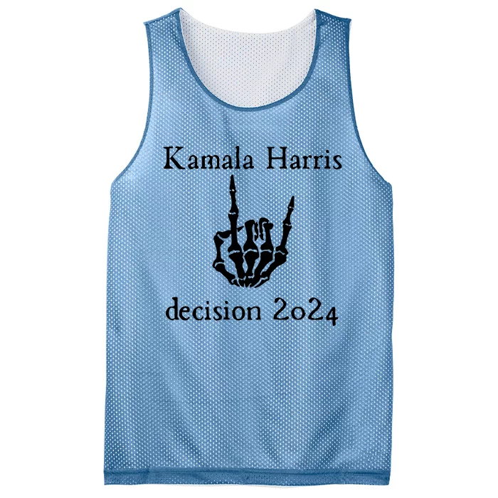 Kamala Harris Skeleton Hand Decision 2024 Mesh Reversible Basketball Jersey Tank