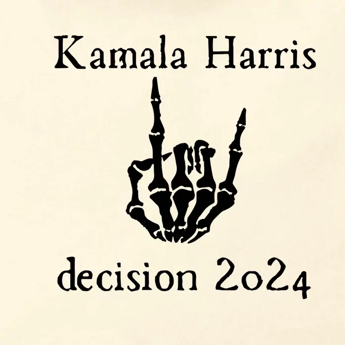 Kamala Harris Skeleton Hand Decision 2024 Zip Tote Bag